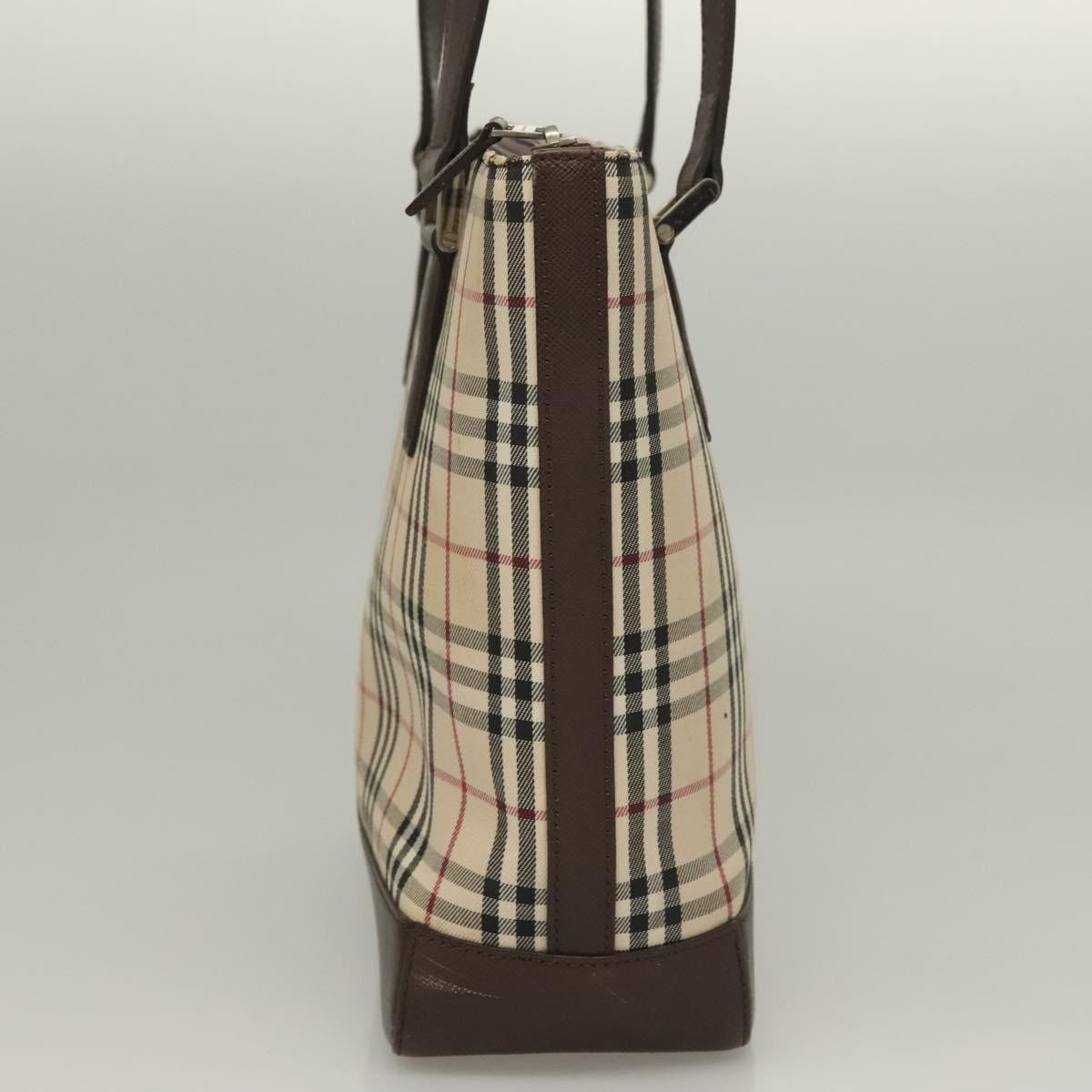 Burberry Nova Check Tote canvas check pattern, BEIGE, CANVAS, Tote bag