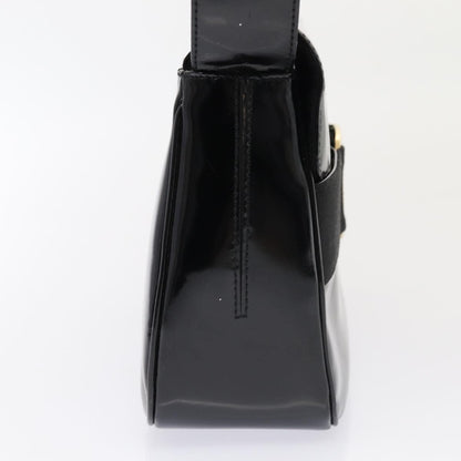 Salvatore Ferragamo Vala Shoulder Bag Patent Leather, BLACK, PATENT_LEATHER, Shoulder bag