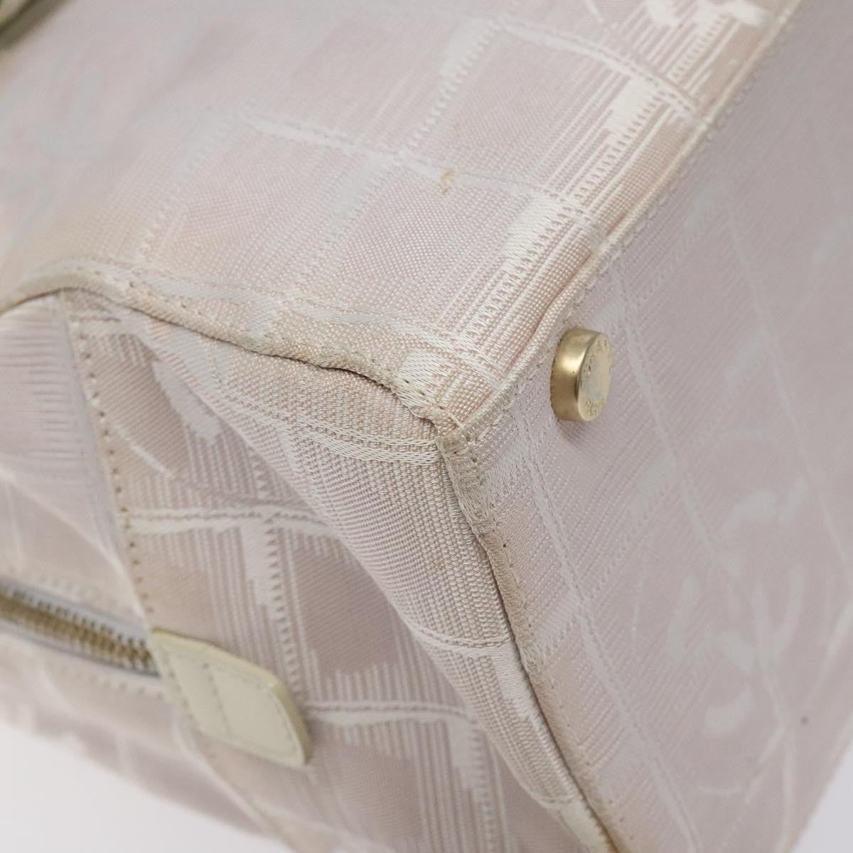 Chanel Travel Line Top Handle Bag Nylon, PINK, NYLON, Travel bag