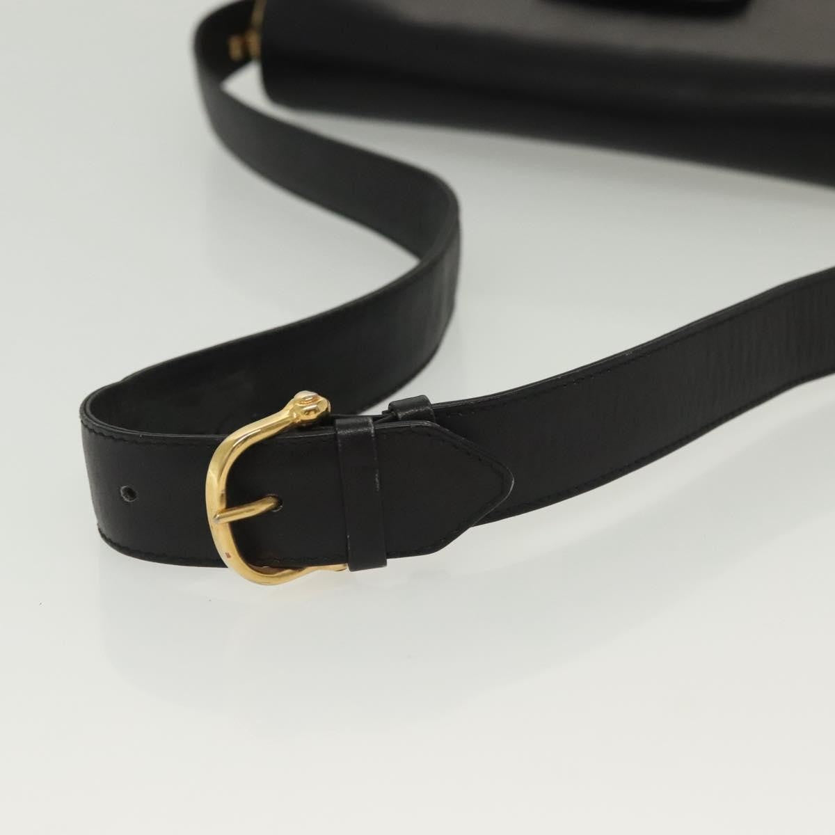 Celine Horse Carriage Shoulder bag Leather, BLACK, LEATHER, Shoulder bag