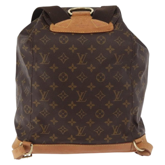 Louis Vuitton Vintage Montsouris Backpack Monogram Canvas, Brown, Canvas, Backpack