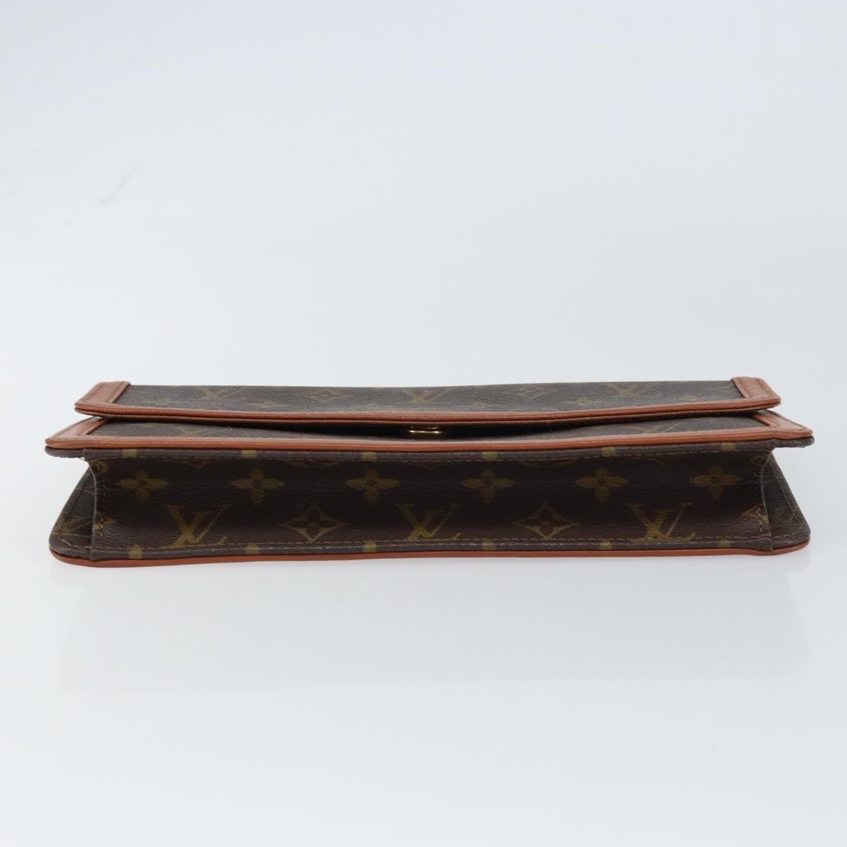 Louis Vuitton Dame Pochette Monogram Canvas, BROWN, CANVAS, Clutche & pouche