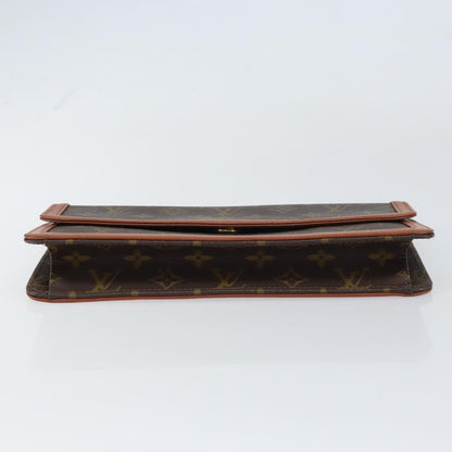 Louis Vuitton Dame Pochette Monogram Canvas, BROWN, CANVAS, Clutche & pouche