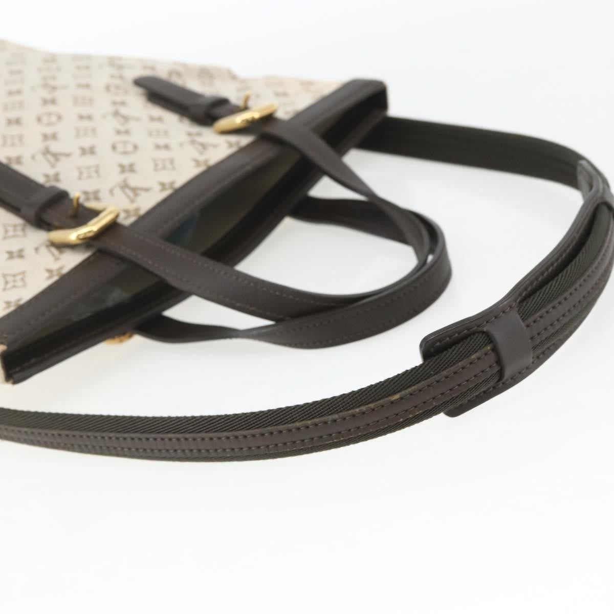 Louis Vuitton Francoise handbag Mini lin, KHAKI, CANVAS, Tote bag