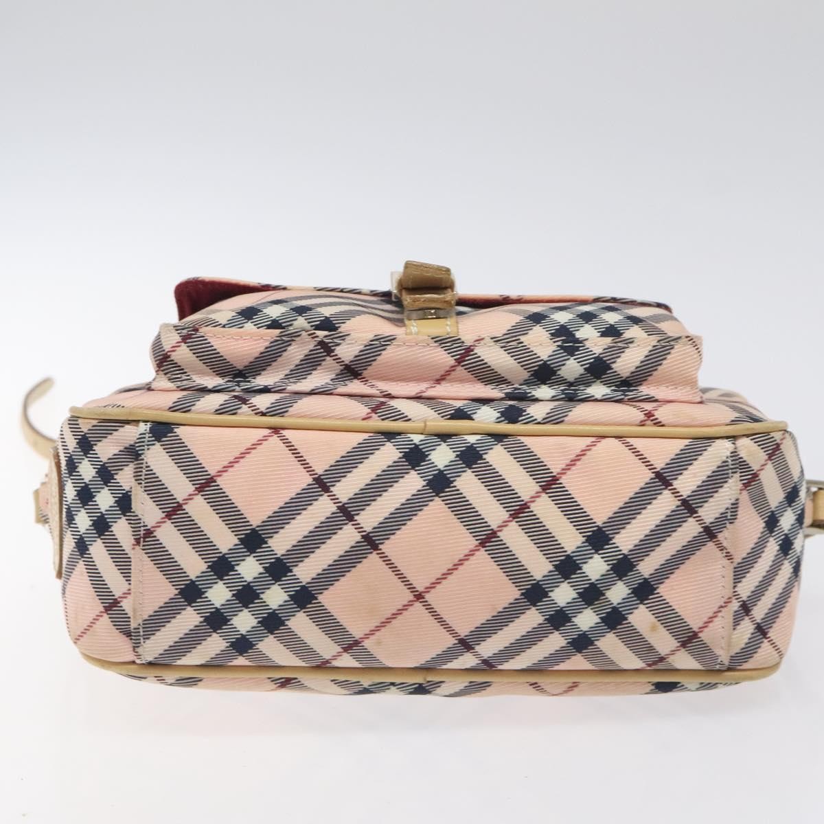 Burberry Nova Check Blue Label Nylon, PINK, NYLON, Shoulder bag