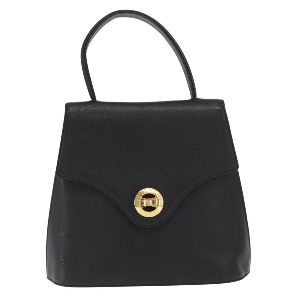 Givenchy Vintage Handbag Leather, BLACK, LEATHER, Handbag