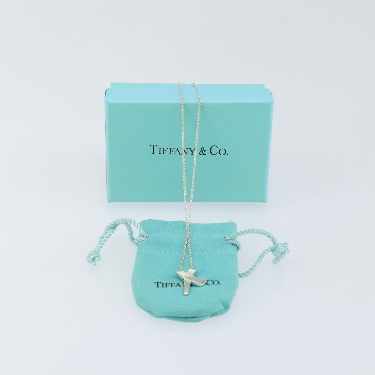 Tiffany & Co. Paloma Picasso Graffiti X Pendant Necklace Silver, SILVER, SILVER, Necklace