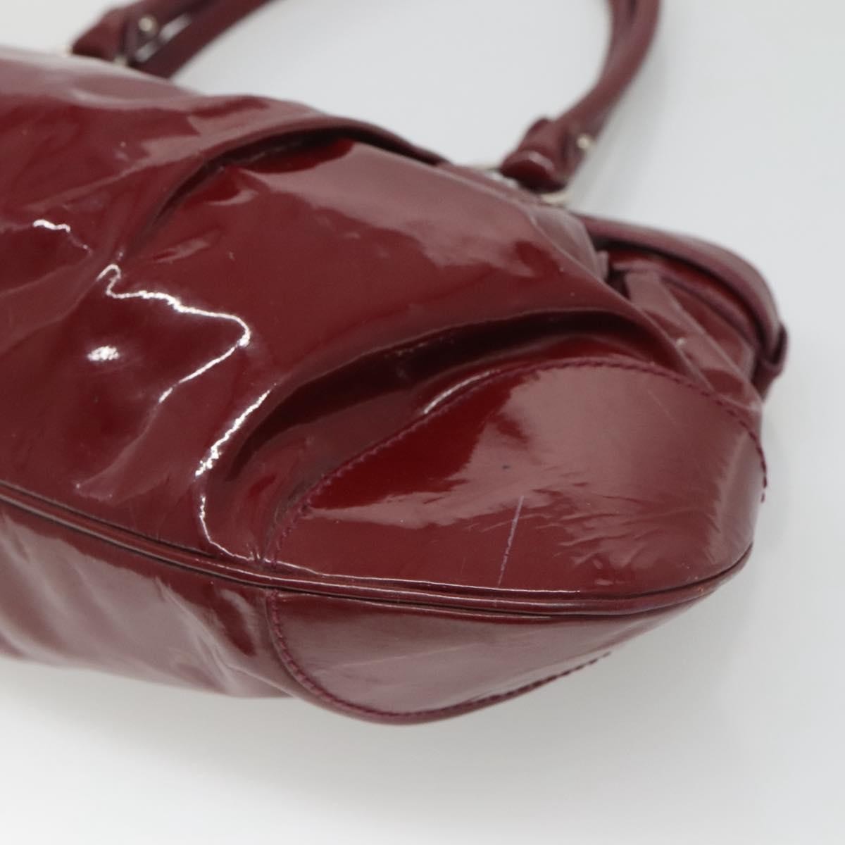 Salvatore Ferragamo Marisa Satchel Patent leather, BURGUNDY, PATENT_LEATHER, Tote bag
