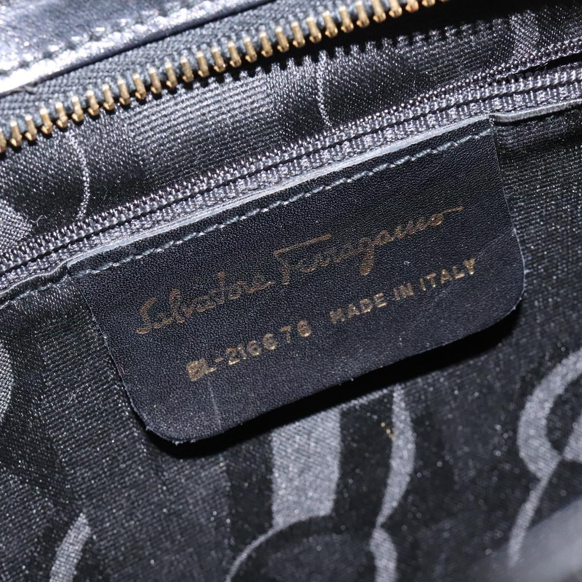 Salvatore Ferragamo Vala Shoulder Bag Leather, BLACK, LEATHER, Shoulder bag