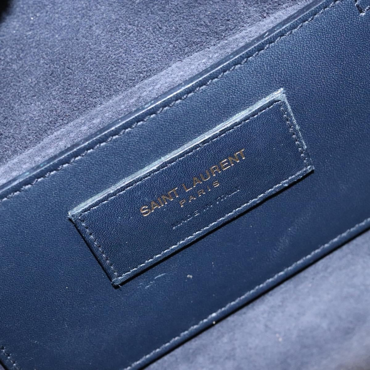 Saint Laurent Classic Baby Duffle Bag Leather, NAVY, LEATHER, Handbag