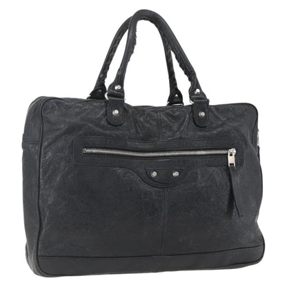 Balenciaga Classic Studs Briefcase Leather, BLACK, LEATHER, Briefcase