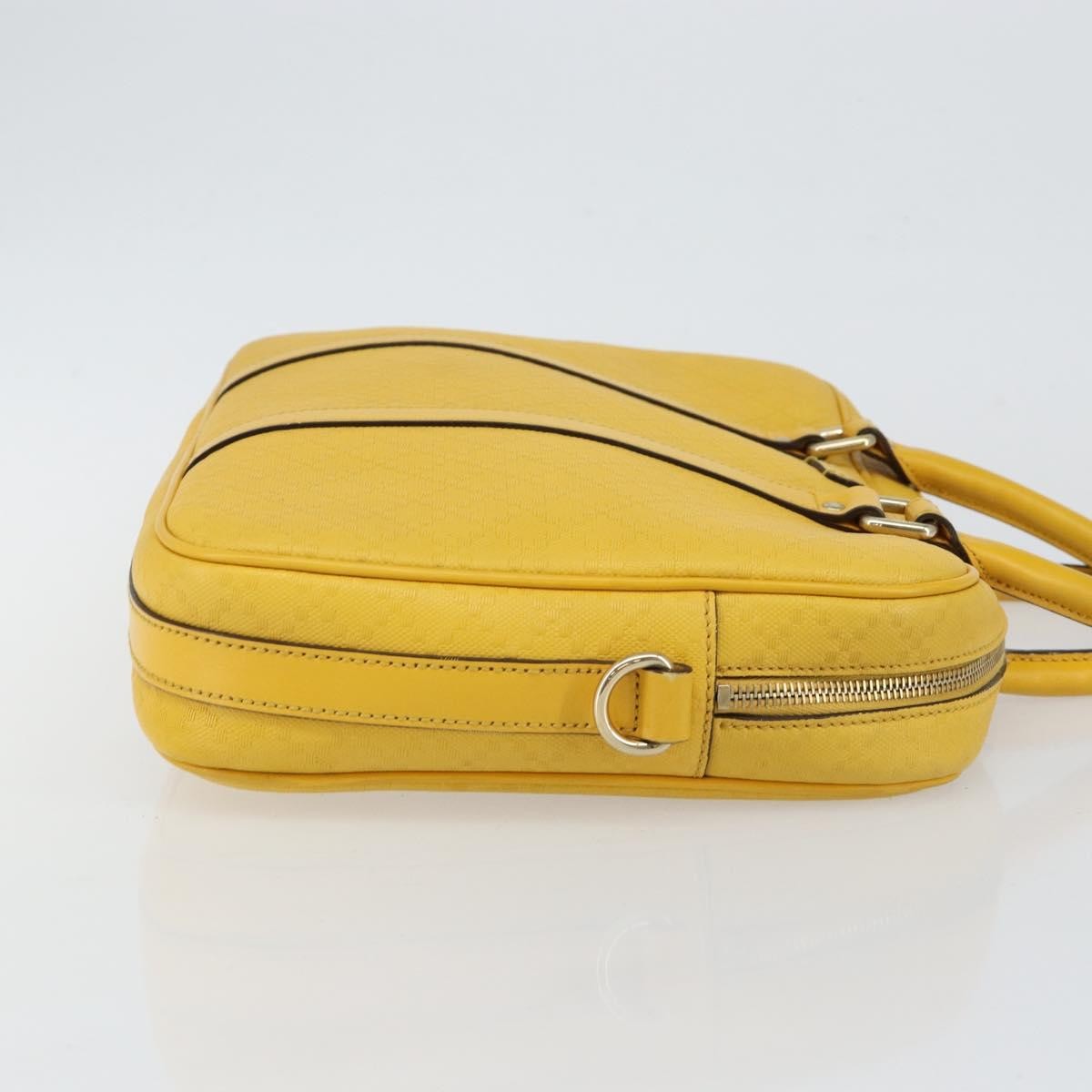 Gucci Diamante bright briefcase Leather, YELLOW, LEATHER, Briefcase