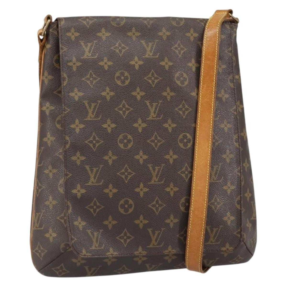 Louis Vuitton Musette Salsa Handbag Monogram Canvas, BROWN, CANVAS, Shoulder bag