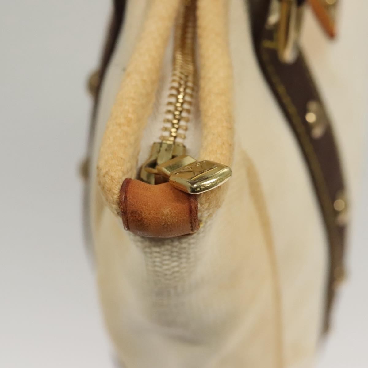 Louis Vuitton Antigua Tote Canvas, WHITE, CANVAS, Tote bag