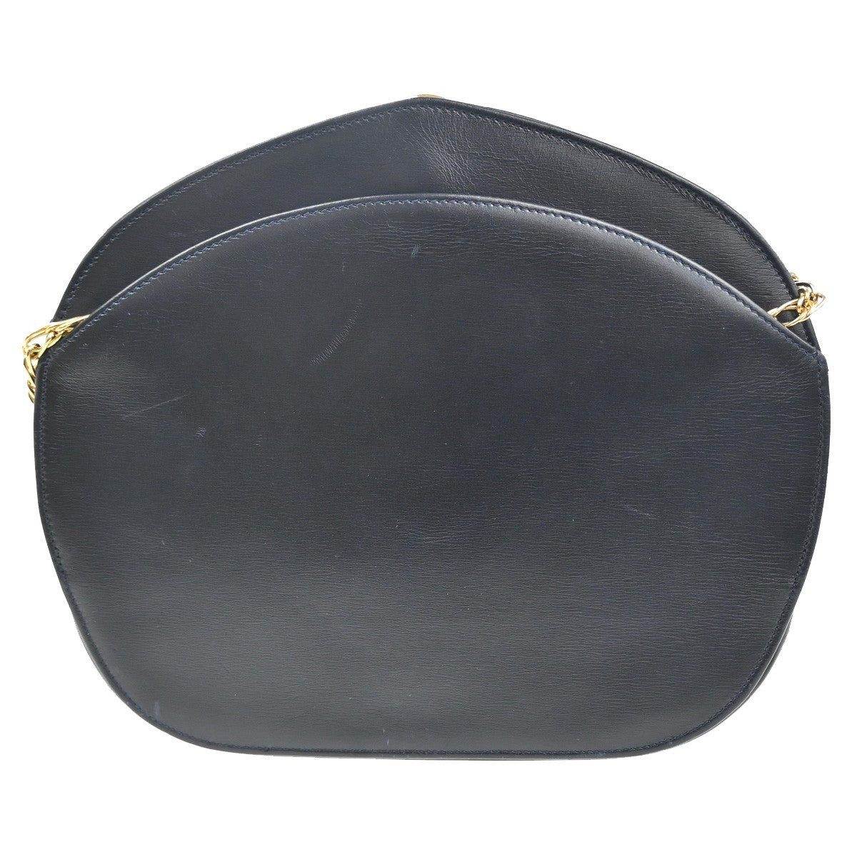 cartier Vintage Shoulder Bag Leather, Navy, Leather, Shoulder Bag