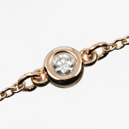 Tiffany & Co. Elsa Peretti Diamonds by the Yard 3 Stone Bracelet 18K Rose Gold with Diamonds, GOLD, ROSE_GOLD, Bracelet