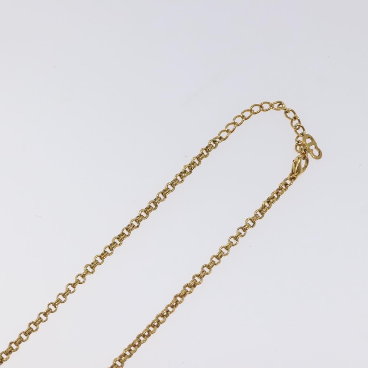 Christian Dior CD Pendant Necklace Gold-plated, GOLD, METAL, Necklace