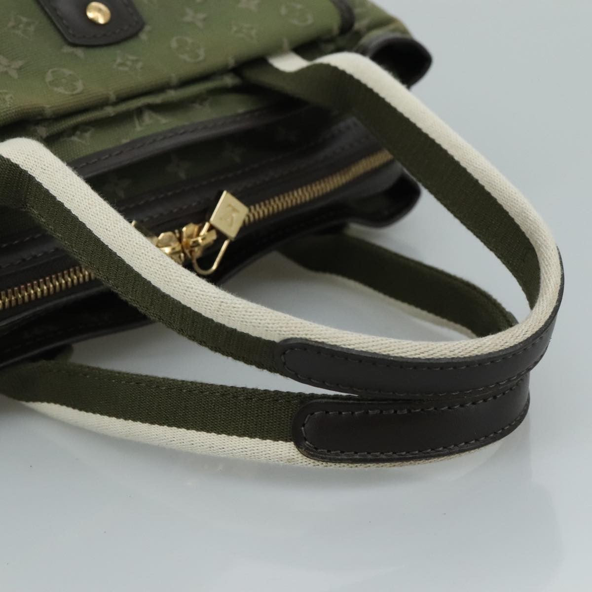 Louis Vuitton Sac Mary Kate Handbag Mini Lin, KHAKI, CANVAS, Handbag