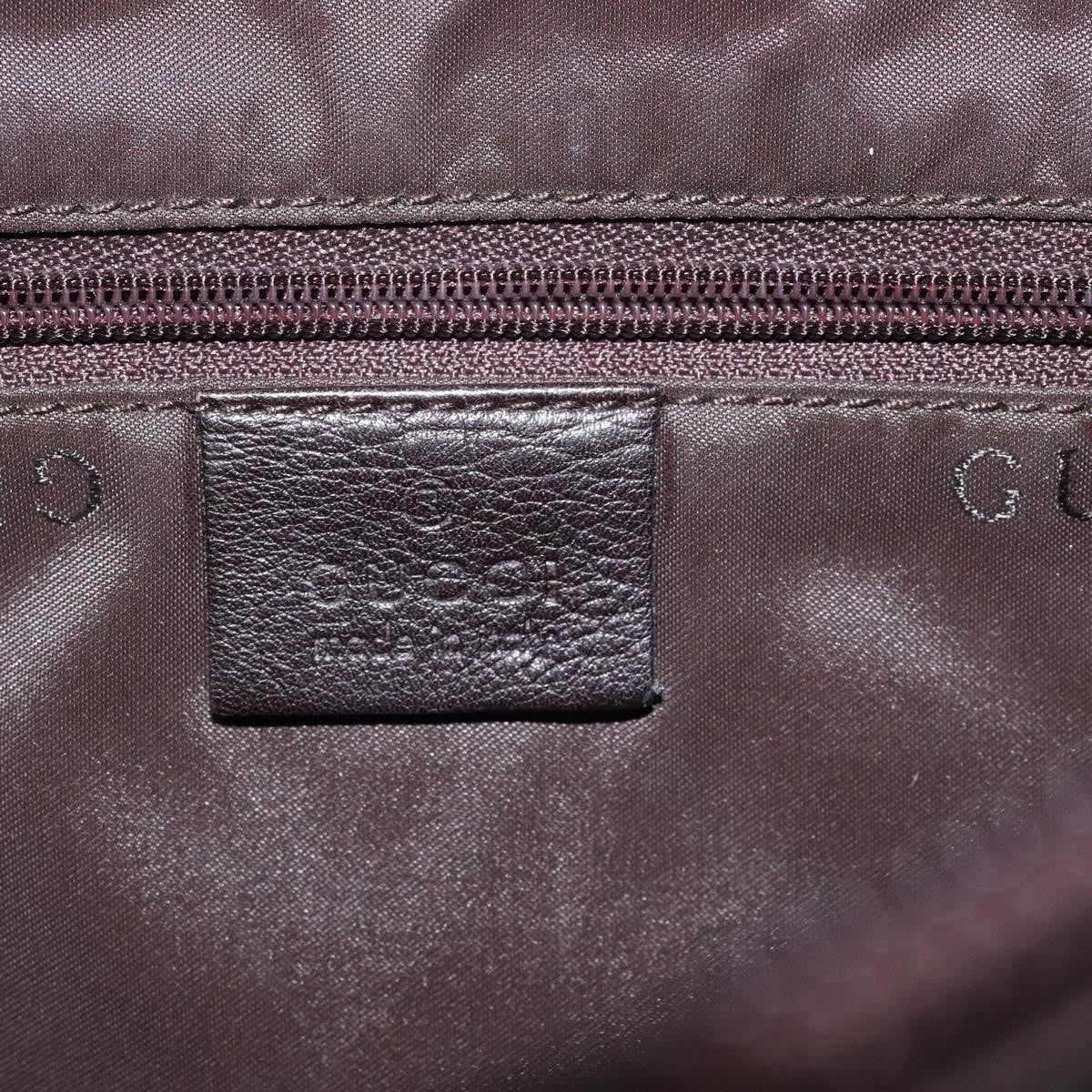 Gucci Vintage Shoulder Bag Leather, BROWN, LEATHER, Shoulder bag