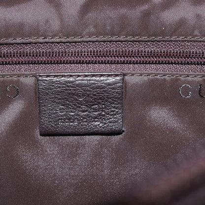 Gucci Vintage Shoulder Bag Leather, BROWN, LEATHER, Shoulder bag