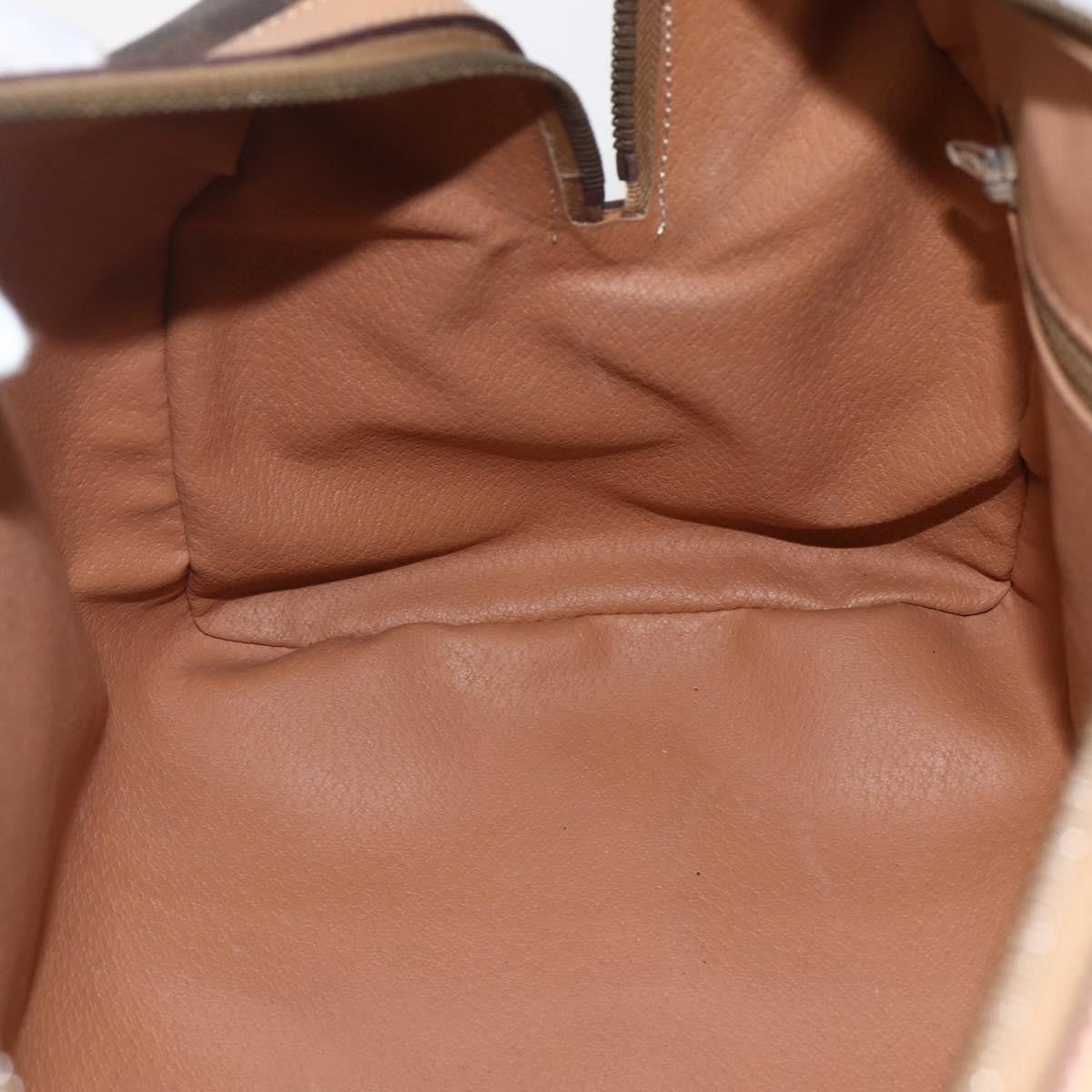 Celine Vintage Macadam Boston bag Canvas, BROWN, CANVAS, Travel bag