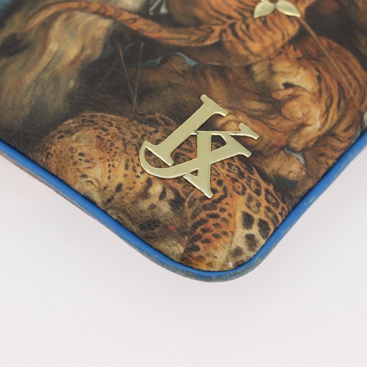 Louis Vuitton Pochette Clutch Limited Edition Jeff Koons Monet Print Canvas, Multicolour, Canvas, Clutch