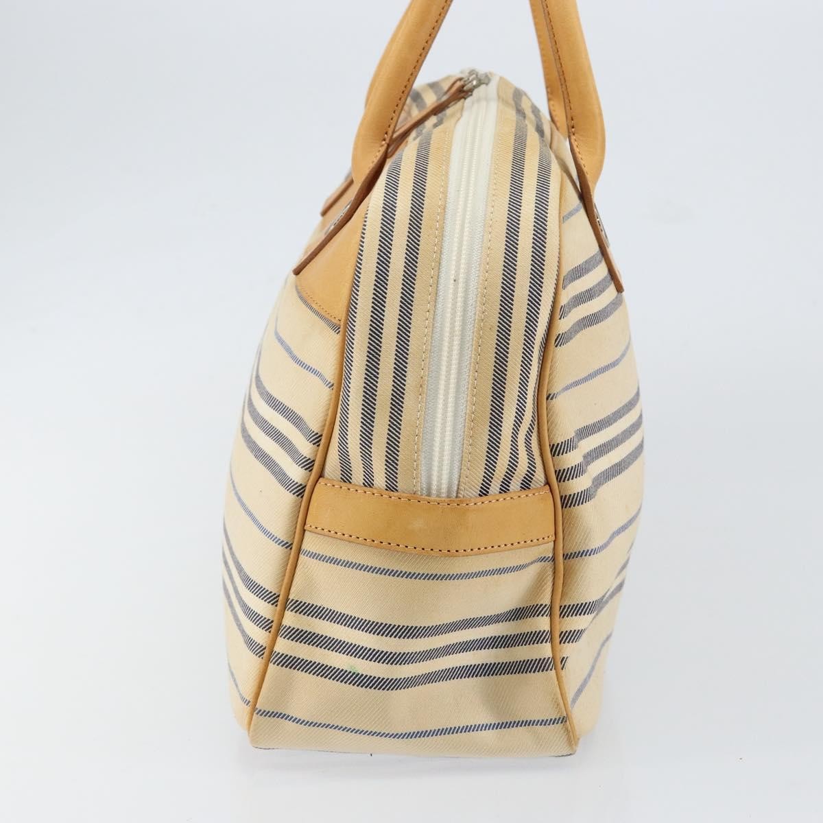 Burberry Vintage Handbag Canvas, WHITE, CANVAS, Handbag