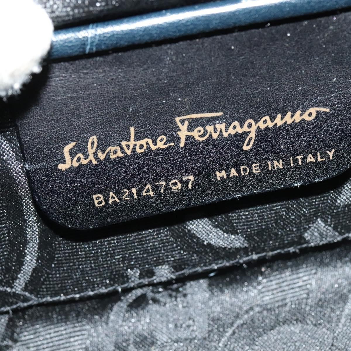 Salvatore Ferragamo Gancini Flap Shoulder bag Leather, BLACK, LEATHER, Shoulder bag