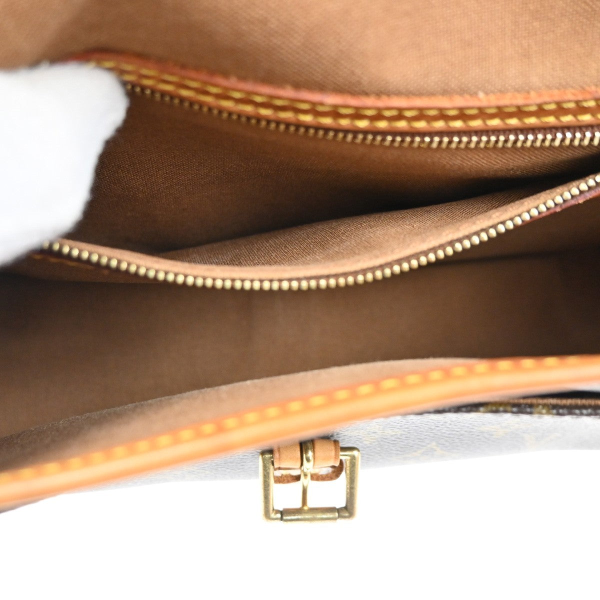 Louis Vuitton Sologne Handbag Monogram Canvas, BROWN, CANVAS, Shoulder bag