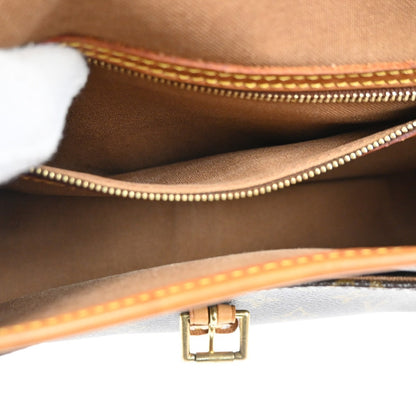 Louis Vuitton Sologne Handbag Monogram Canvas, BROWN, CANVAS, Shoulder bag