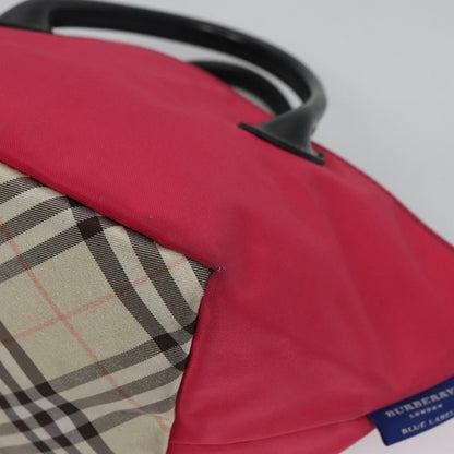 Burberry Nova Check Tote Nylon, PINK, NYLON, Tote bag
