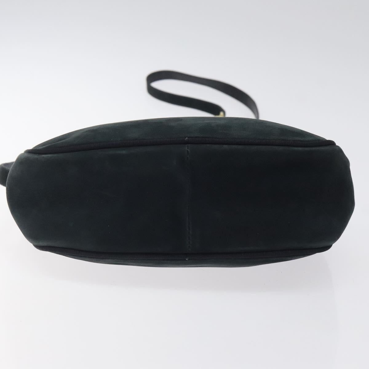 Salvatore Ferragamo Vala Shoulder Bag Suede, NAVY, SUEDE, Shoulder bag