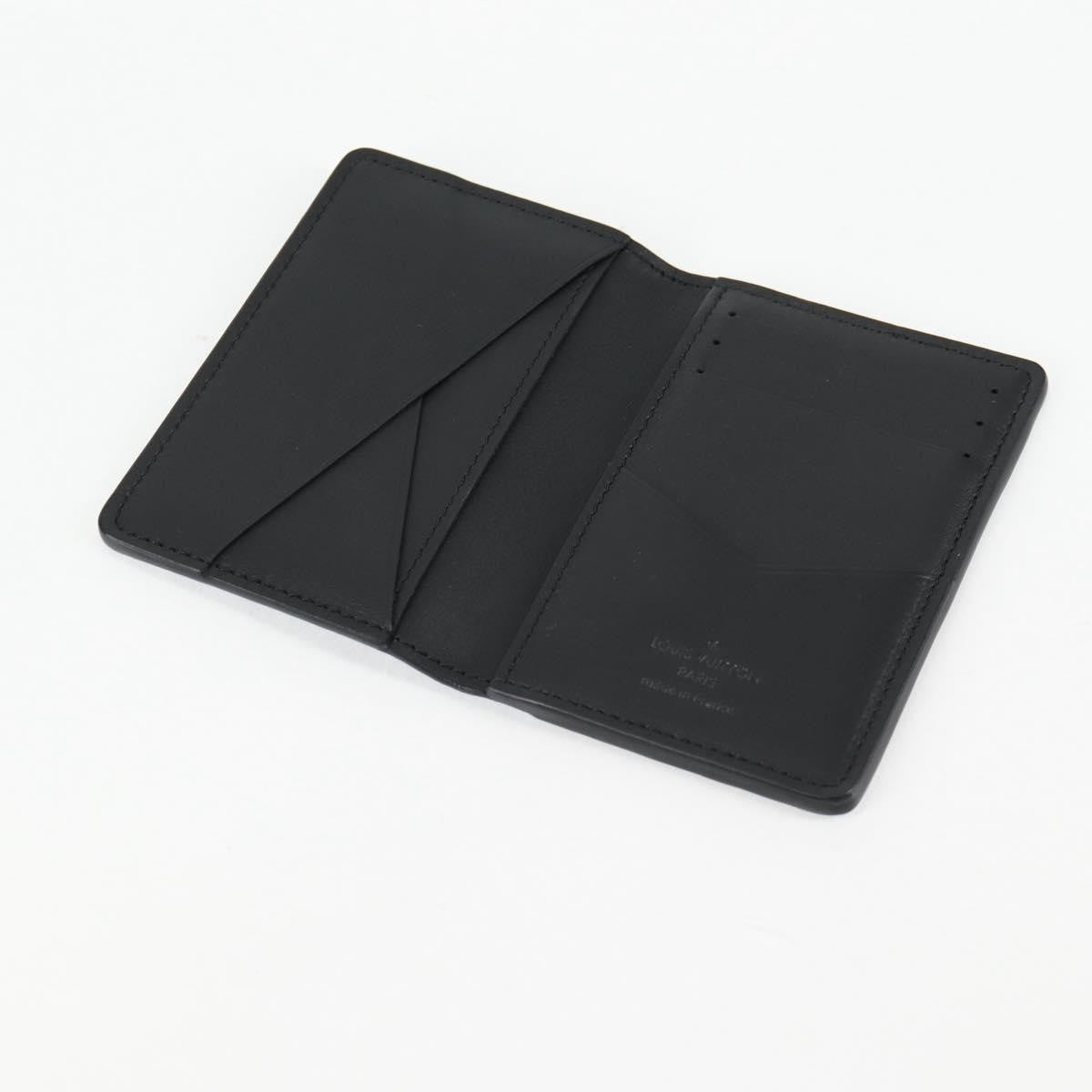 Louis Vuitton pocket organizer Leather, BLUE, LEATHER, Toiletry Case