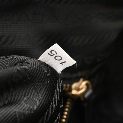 Prada Vintage Handbag Leather, BLACK, LEATHER, Handbag