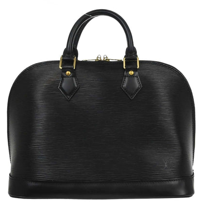 Louis Vuitton Alma Handbag Epi Leather, Black, Leather, Handbag