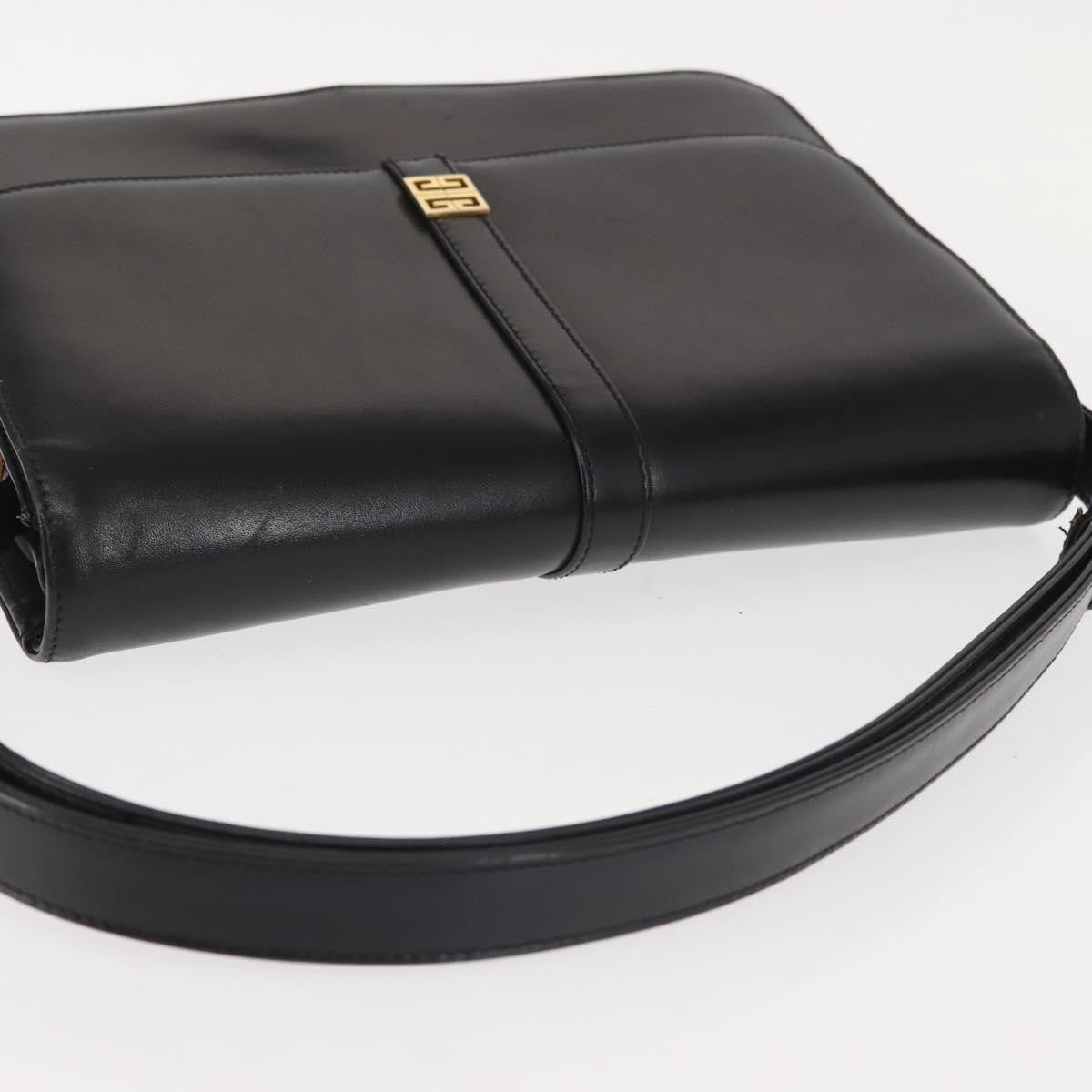 Givenchy Vintage 4G shoulder bag Leather, BLACK, LEATHER, Shoulder bag