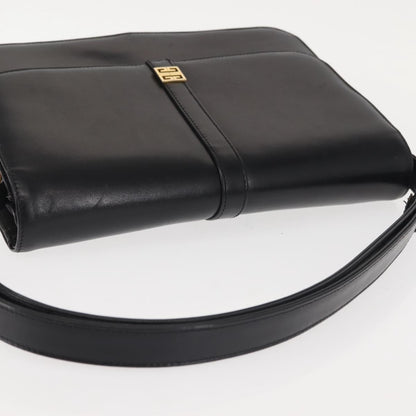 Givenchy Vintage 4G shoulder bag Leather, BLACK, LEATHER, Shoulder bag