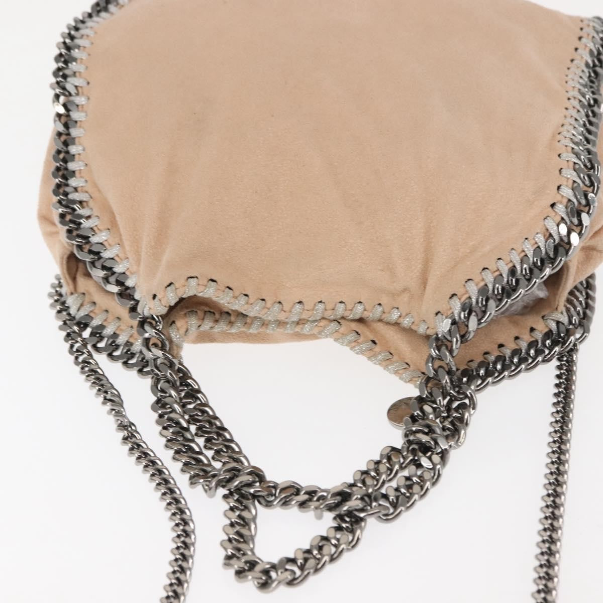 Stella McCartney Falabella Fold Over Crossbody Bag Suede, PINK, SUEDE, Crossbody bag