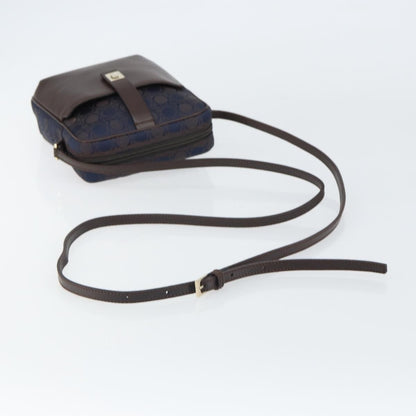 Salvatore Ferragamo Gancini Shoulder Bag Nylon, Navy, Nylon, Shoulder Bag