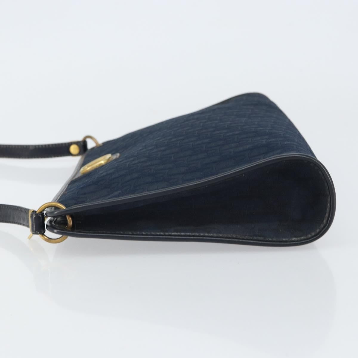 Christian Dior Vintage CD trotter Shoulder bag Canvas, NAVY, CANVAS, Shoulder bag