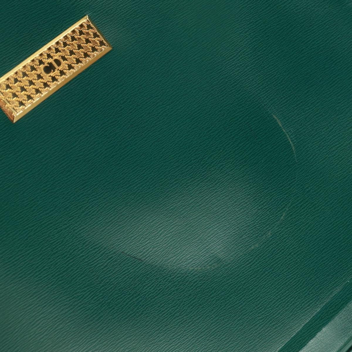 Christian Dior Vintage Handbag Leather, GREEN, LEATHER, Handbag