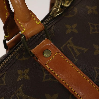 Louis Vuitton Keepall Bag Monogram Canvas, BROWN, CANVAS, Travel bag