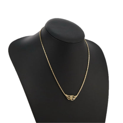 Christian Dior Vintage CD Jumbo chain necklace Metal, GOLD, METAL, Necklace