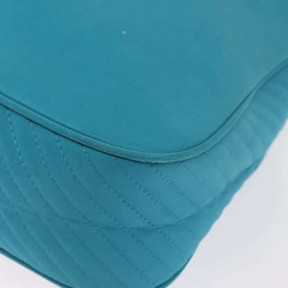 Saint Laurent Vintage Shoulder Bag Nylon, TURQUOISE, NYLON, Shoulder bag