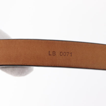 Louis Vuitton Carre Belt Leather, BLACK, LEATHER, Belts