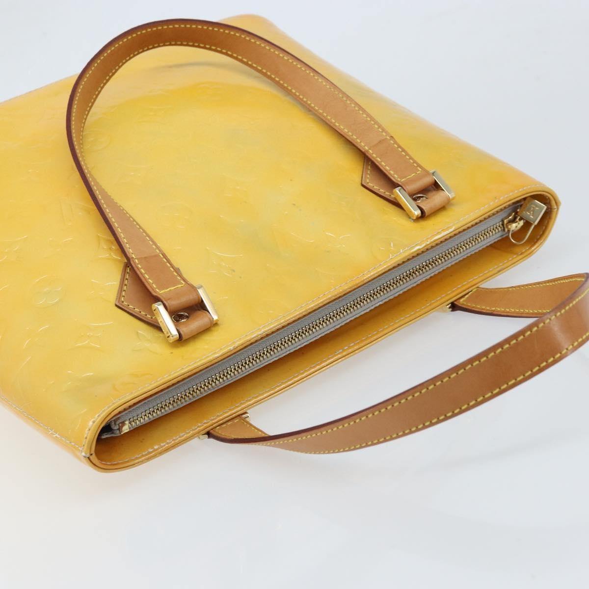 Louis Vuitton Houston Handbag Monogram Vernis, GRAY, PATENT_LEATHER, Tote bag