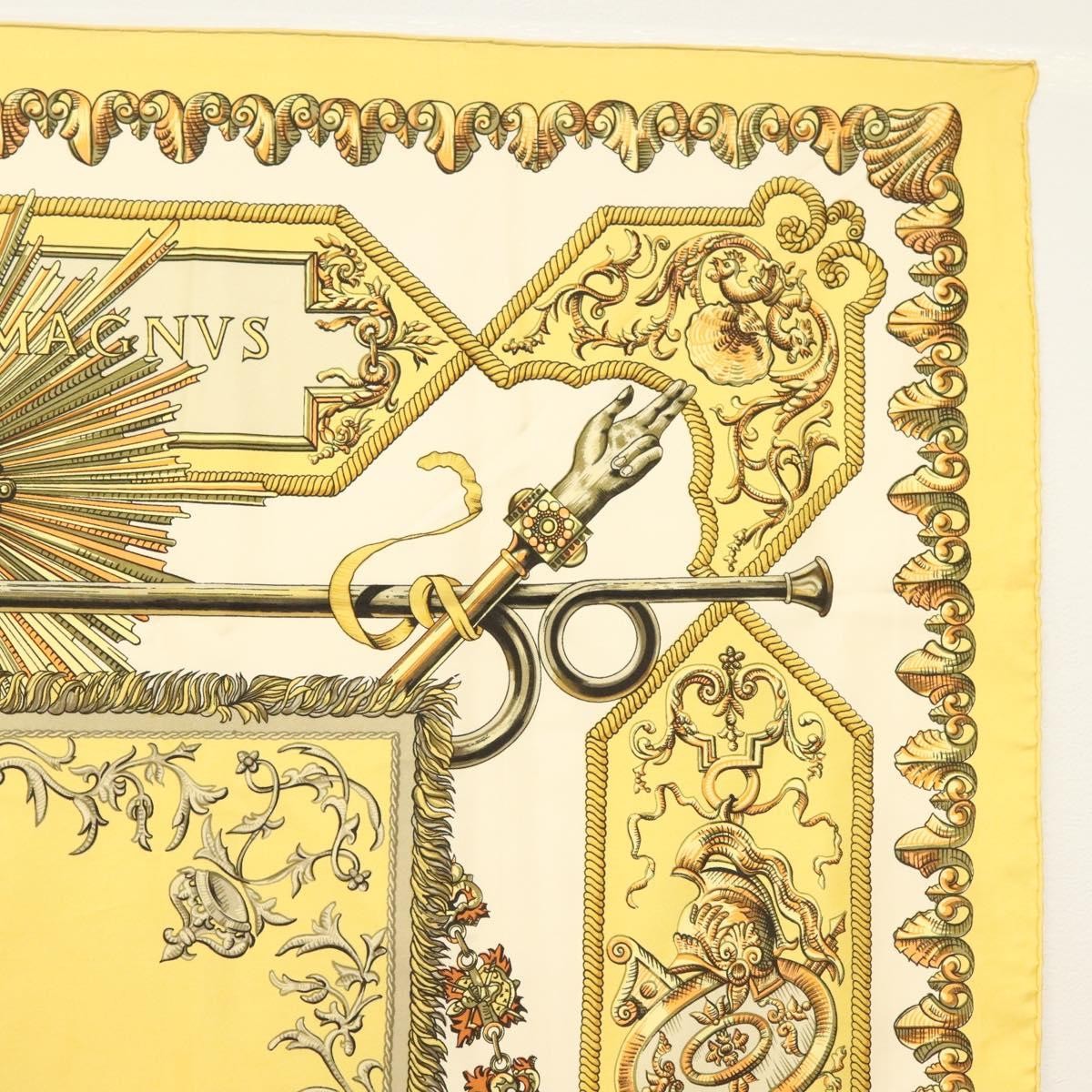 Hermes Carré 90 Silk multicolor, YELLOW, SILK, Scarve & shawl