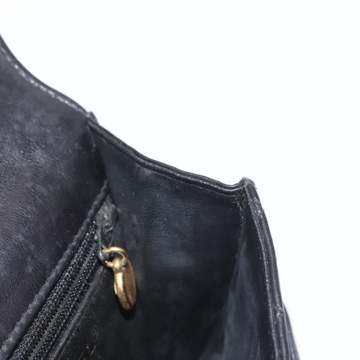 Chanel Vintage Flap Belt Bag Quilted Leather, BLACK, LEATHER, Clutche & pouche
