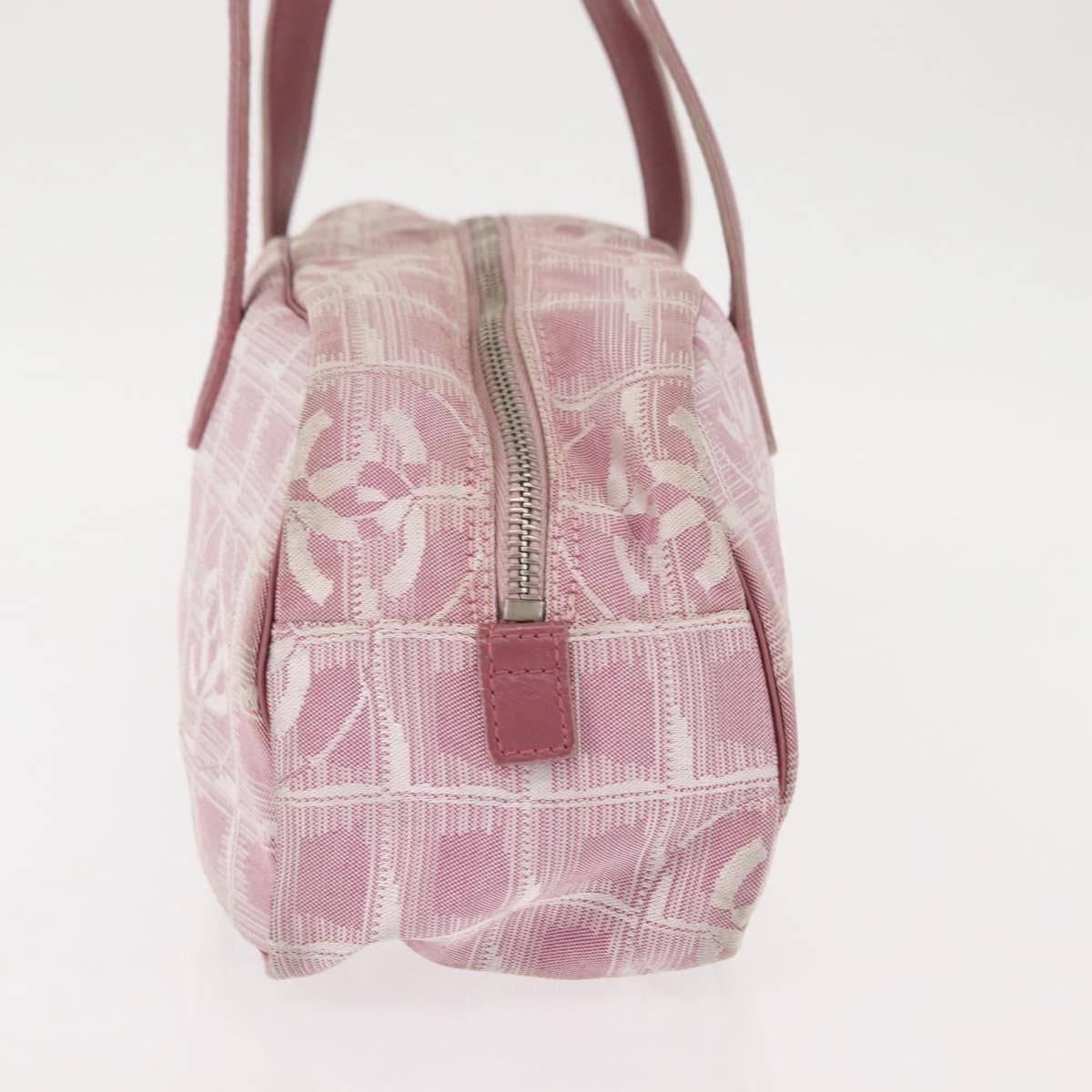 Chanel Travel Line Satchel Nylon, PINK, NYLON, Handbag
