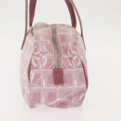 Chanel Travel Line Satchel Nylon, PINK, NYLON, Handbag